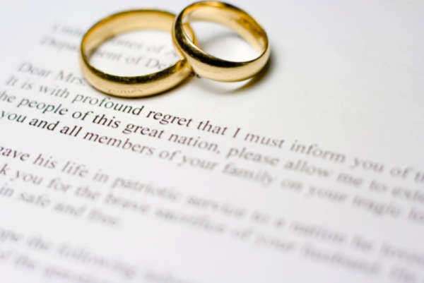 Äktenskap ringar kontrakt