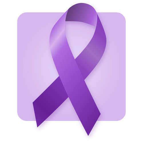 Domestic Violence Ribbons, Purple Domestic Violence Ribbon